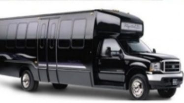 Black Limo Bus