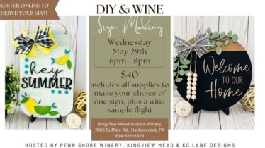 DIY & Wine: Summer/Welcome Signs